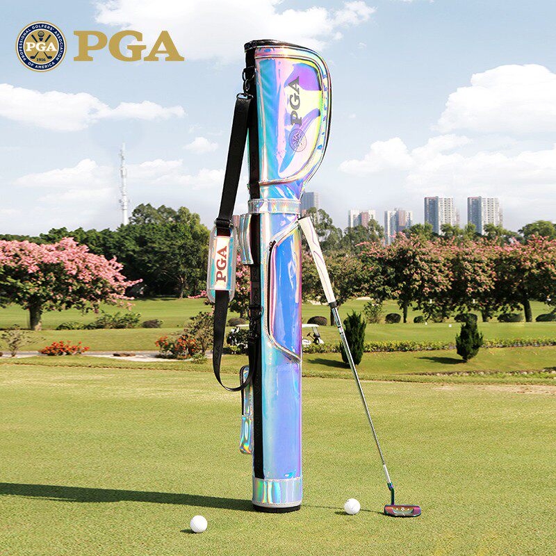 美国PGA 高尔夫球包女士炫彩枪包 轻量便携式球杆包 可装6-7支杆