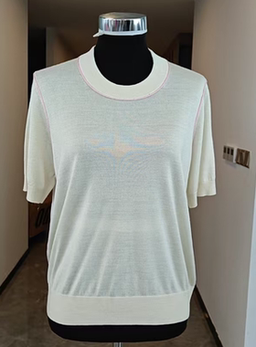 di kangra/德凯佳女装丝绒款圆领弯夹短袖过头笠 S25-0218