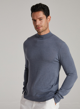 di kangra/德凯佳男士100支半高领羊绒衫S23-0832