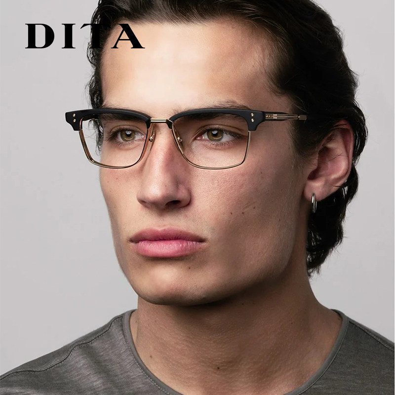 Dita眼镜框男商务方形窄边近视钛DITA DRX2064蒂塔眼镜架DTX132