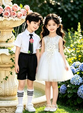 枕边童话舞蹈服小美满爱的华尔兹栀子花开演出服萱草花合唱服儿童