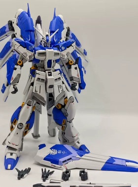 GL拼装模型 RG海牛 Hi-v阿姆罗RX-93-V2国产机甲手办玩具配水贴