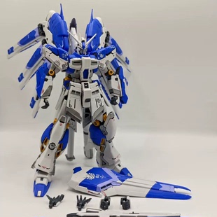 GL拼装模型 RG海牛 Hi-v阿姆罗RX-93-V2国产机甲手办玩具配水贴