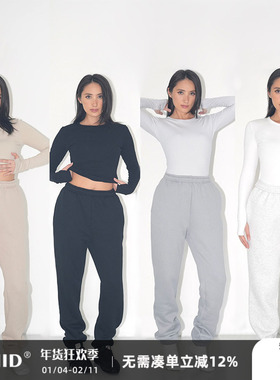 WellD 冬季续命 520g加厚抗！静电，自发热！加绒束脚卫裤