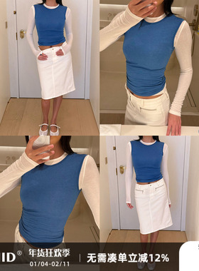 WellD Tops on top 叠穿美学，澳洲美利奴羊毛+兰精天丝长袖微透T