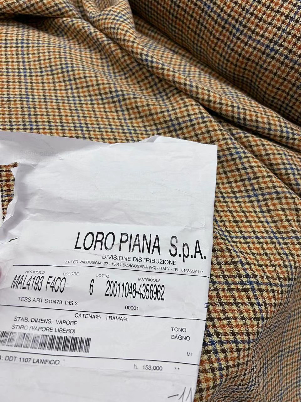 现货 意大利进口LP纯亚麻格纹套装衬衣连衣裙面料布料 唐嫣同款