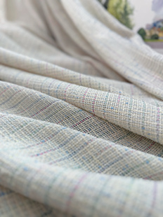 面料布料 棉质彩虹粗花呢连衣裙套装 售罄 欧洲进口夏款