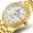 Fully automatic mechanical - all gold white face men's watch