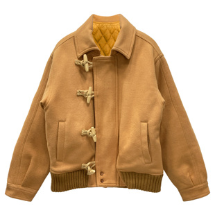 品牌单复古学院休闲保暖防寒牛角扣呢料宽松大版 外套男女同款