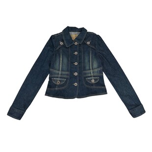 千禧日系早韩古早复古洗水做旧牛仔夹克外套集合