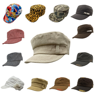 四季 日系显脸小报童帽古早韩复古遮阳防晒军旅帽平顶帽马术帽集合