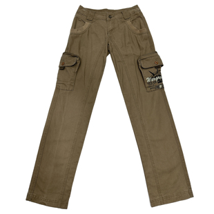 军旅低腰休闲多口袋直筒裤 裤 子女 复古街头土黄色工装 25秋美式