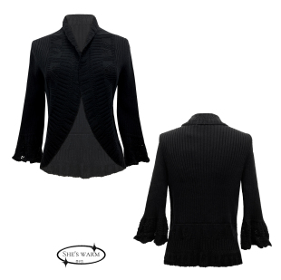 外套上衣 复古艺术暗黑百搭纯棉弹力针织镂空毛衫 品牌单｜秋季 个性