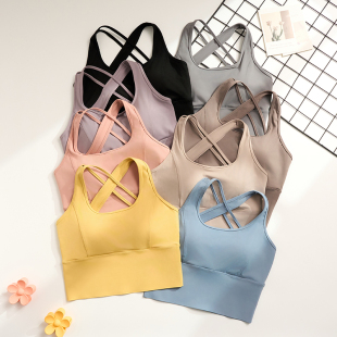 独角兽小姐大码 运动内衣女胖mm高强度防震大胸跑步文胸健身背心女