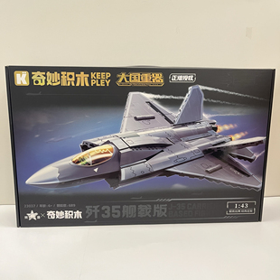 新款奇妙积木歼20战斗机055驱逐舰儿童益智拼装玩具男孩生日礼物