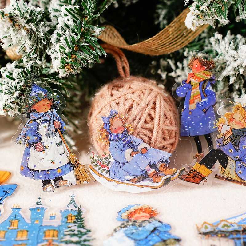 特价｜寻梦之旅贴纸 治愈童话插画人物兔pet手账贴画15张入无重复,文具电教/文化用品/商务用品,贴纸/立体贴纸,淘宝优惠券,粉丝福利购,淘宝优惠卷