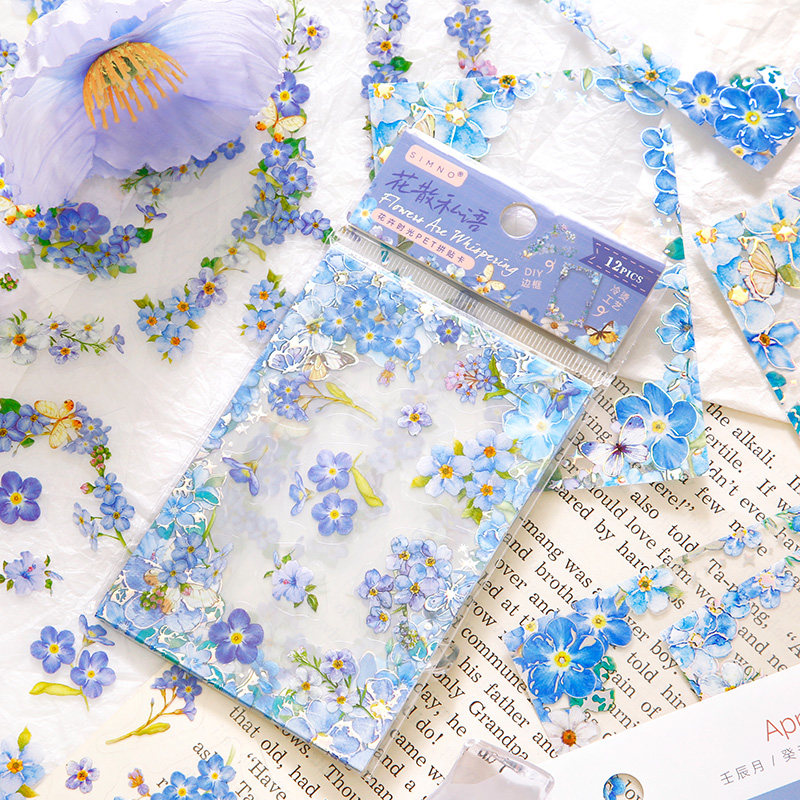 M｜花卉时光贴纸 玫瑰边框大尺寸手账pet防水咕卡相框装饰拼贴画,文具电教/文化用品/商务用品,贴纸/立体贴纸,淘宝优惠券,粉丝福利购,淘宝优惠卷