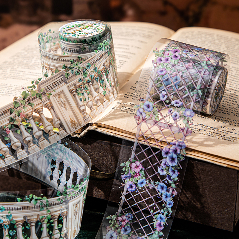 手账pet胶带田园篱笆围栏花园