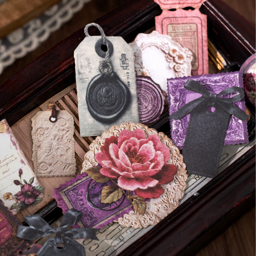 手账白牛皮贴纸激光裁边邮票标签