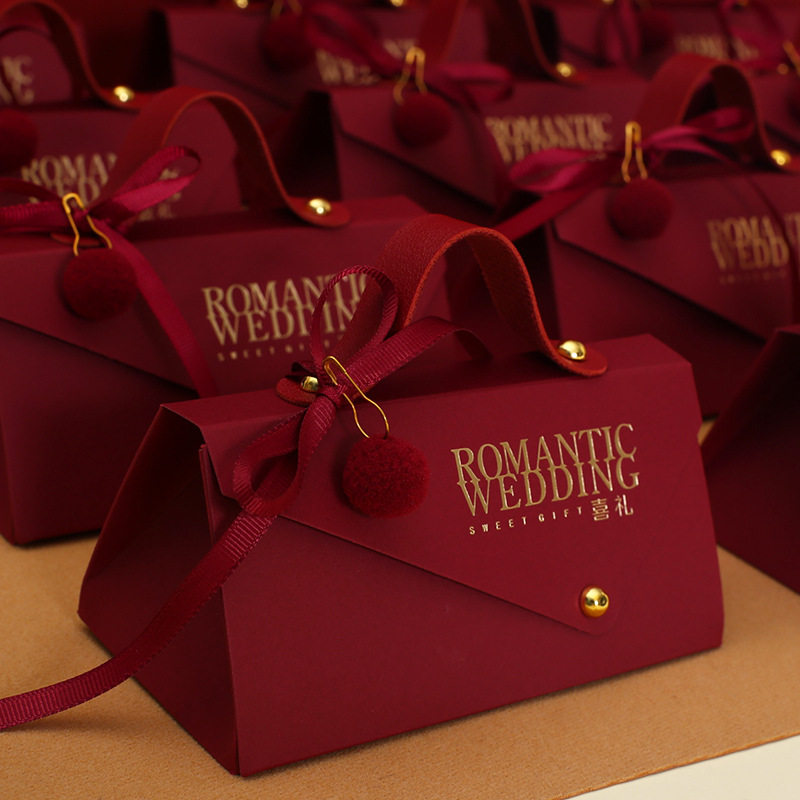 喜糖盒结婚创意喜糖盒子喜糖袋中式婚礼糖果盒韩式手提喜糖盒回礼