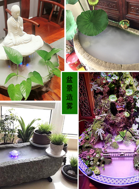大雾量超生波雾化头鱼缸喷雾器景观家用加湿水池雾化假山盆景造雾