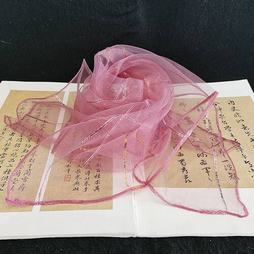 春夏纯色欧美女欧根纱纱巾丝巾