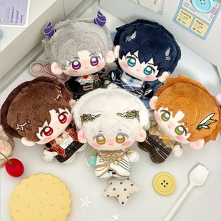 新款光与夜之恋同人周边萧逸陆沉查理苏齐司礼10cm棉花娃娃挂件