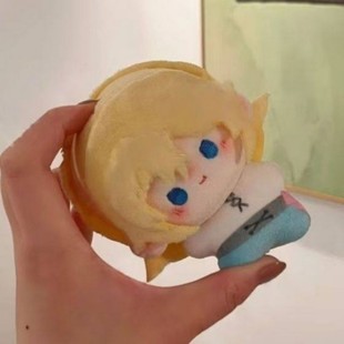 新款垂耳执事周边人鱼陷落同人白楚年兰波属性10cm印花棉花娃娃