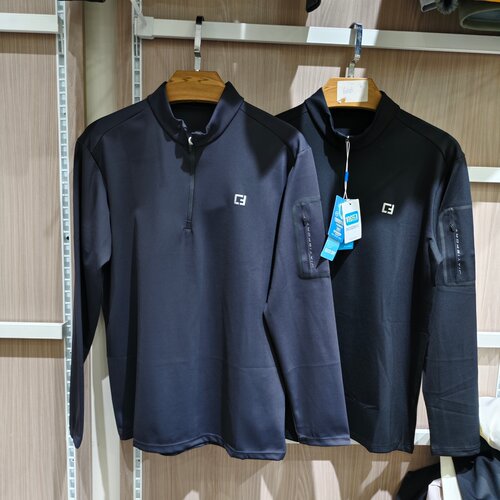 多芬男士长袖8069氨纶半拉链长袖T恤男户外运动健身跑步上衣