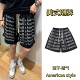 速干网眼透气裤 夏季 复古运动篮球短裤 字母满印四分裤 宽松男女 美式