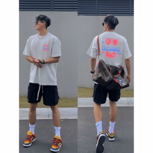 速干t恤宽松吸湿排汗潮牌跑步健身衣 夏季 OZUMG美式 篮球训练服短袖