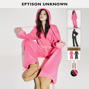 259 外套运动休闲裤 件 女2025连帽时尚 宽松两件套 EPTISON套装