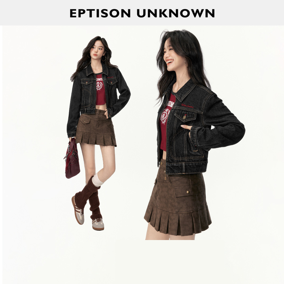 EPTISON街头风撞色牛仔外套图片