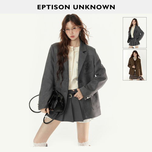 Eptison复古风经典西装外套
