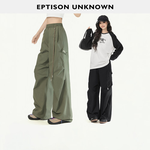 Eptison美式复古休闲运动裤