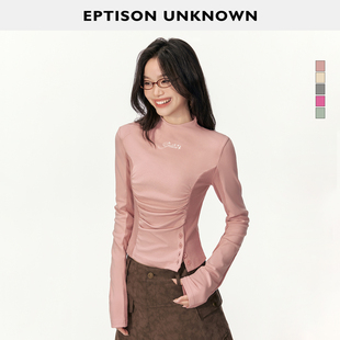 EPTISON长袖 针织打底衫 修身 减龄上衣女 短款 件 新款 2025秋季