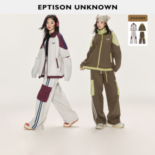 EPTISON时尚 套装 女秋新款 外套休闲裤 件 运动风中袖 两件套 229