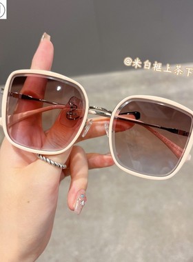 韩版大方框太阳眼镜防晒可配度数
