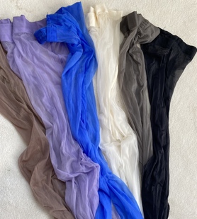 极光系列 高腰T裆无腰边丝滑油亮超薄连裤袜性感开裆丝袜黑丝