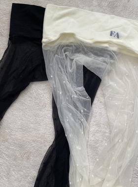 【0D波点】无缝裆透明波点丝袜夏季超薄款空气黑色高密冰丝连裤袜