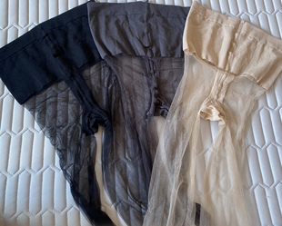 外贸加长宽边收腹透明高腰T裆丝袜超薄包芯丝带脚型加棉裆连裤 袜