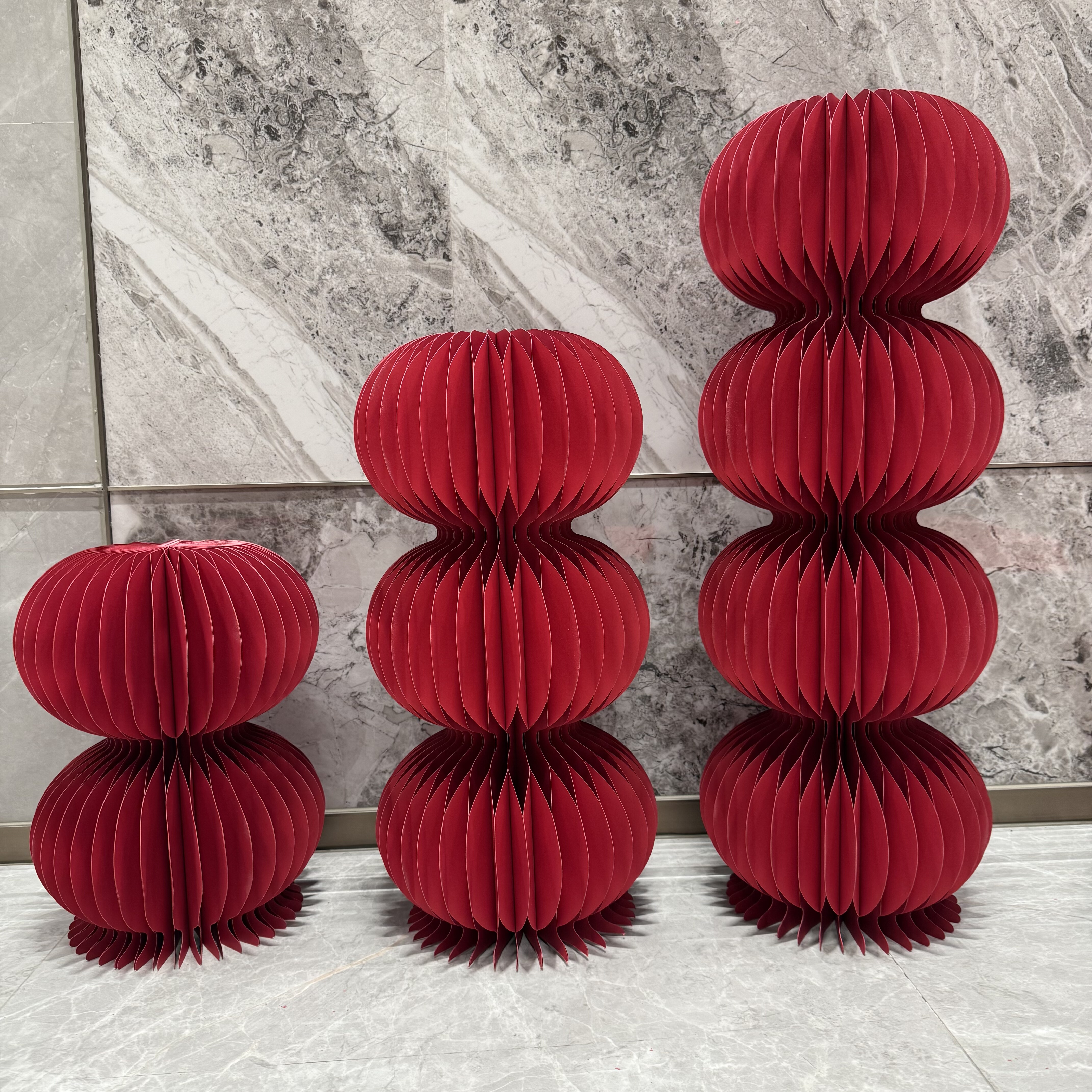 纸艺蜂窝中式立体灯笼喜字路引摆件装饰折叠结婚婚礼婚房布置圆柱,商业/办公家具,商业美陈,淘宝优惠券,粉丝福利购,淘宝优惠卷