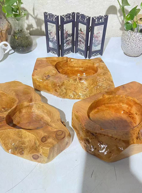 实木烟灰缸木质中式复古创意个性木头烟灰缸潮流网吧酒店家用大号