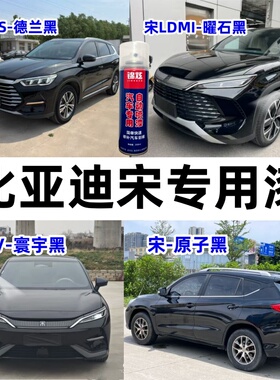 比亚迪宋全系黑色自喷漆宋PLUS/LEV/LDMI剐蹭修补神器原车定制漆