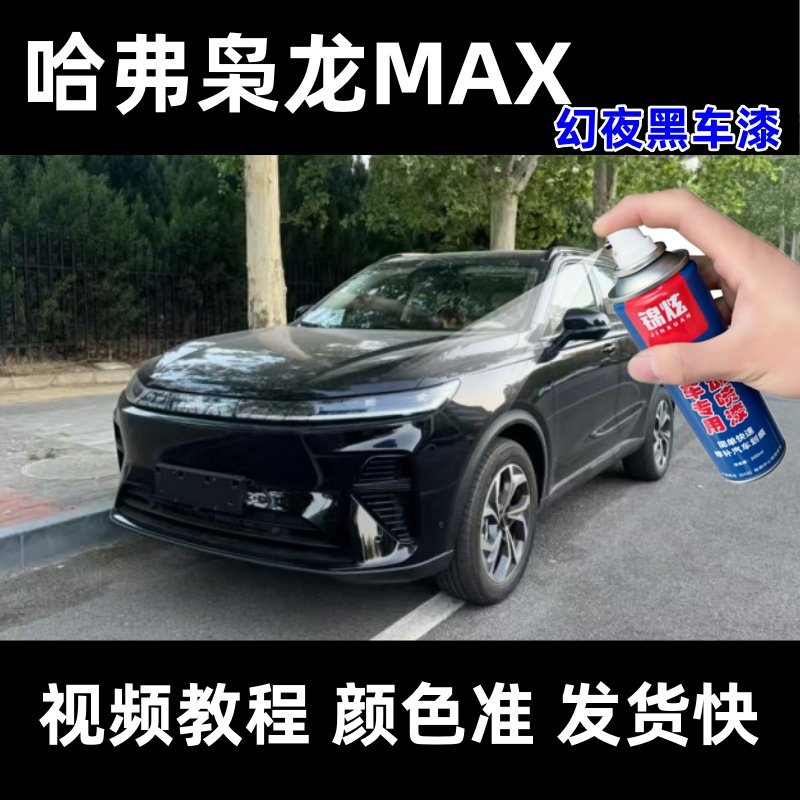 哈弗枭龙MAX黑色车漆汽车自喷漆