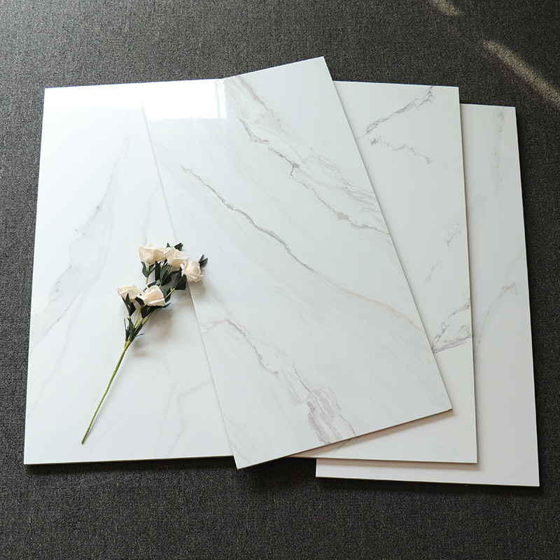 现代简约白色亮面石纹地板砖400X800厨卫浴室防滑瓷砖抛光釉面砖,家装主材,仿古砖（包括文化石）,淘宝优惠券,粉丝福利购,淘宝优惠卷