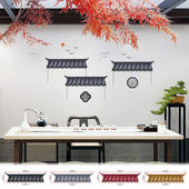 小号祥云封底免架子一体徽派新中式 仿古屋檐门头围墙面装 饰树脂瓦