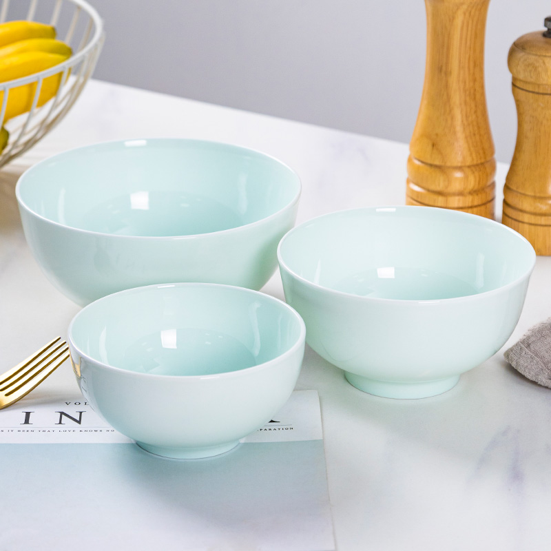 青瓷家用餐碗尚韵骨瓷