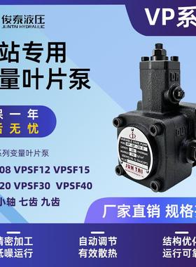 俊泰JUNLINGPAI油泵JUNTA叶片泵VP-SF-12/15/20/30/40-D VP-20D