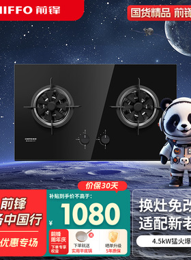 前锋家用燃气灶猛火灶七玄火分段燃烧Q207-B天然气4.5kw火力